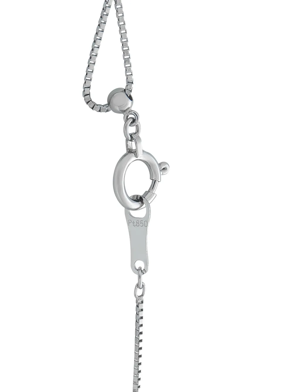 LB EXCLUSIVE Pre-owned Platinum Diamond Necklace In Silver