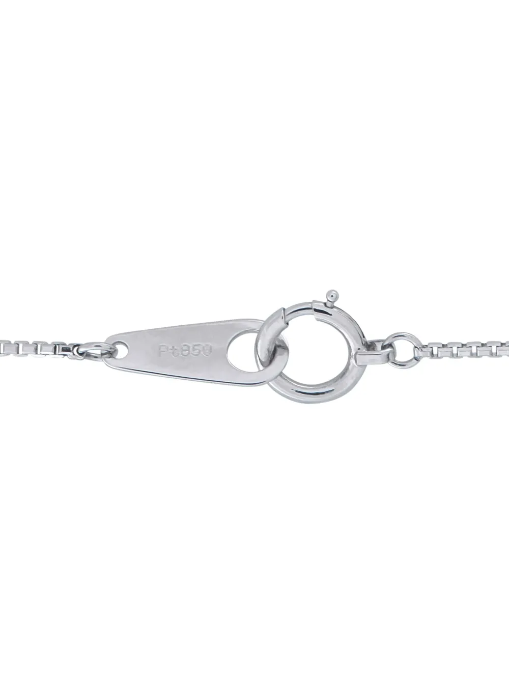 LB EXCLUSIVE Pre-owned Platinum Diamond And Opal Necklace In Silver