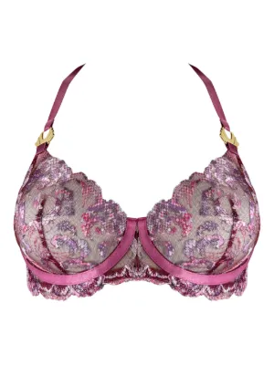 Ensemble Lingerie Bordelle Soutien-gorge & Ceinture Jarretière Noire - Taille S