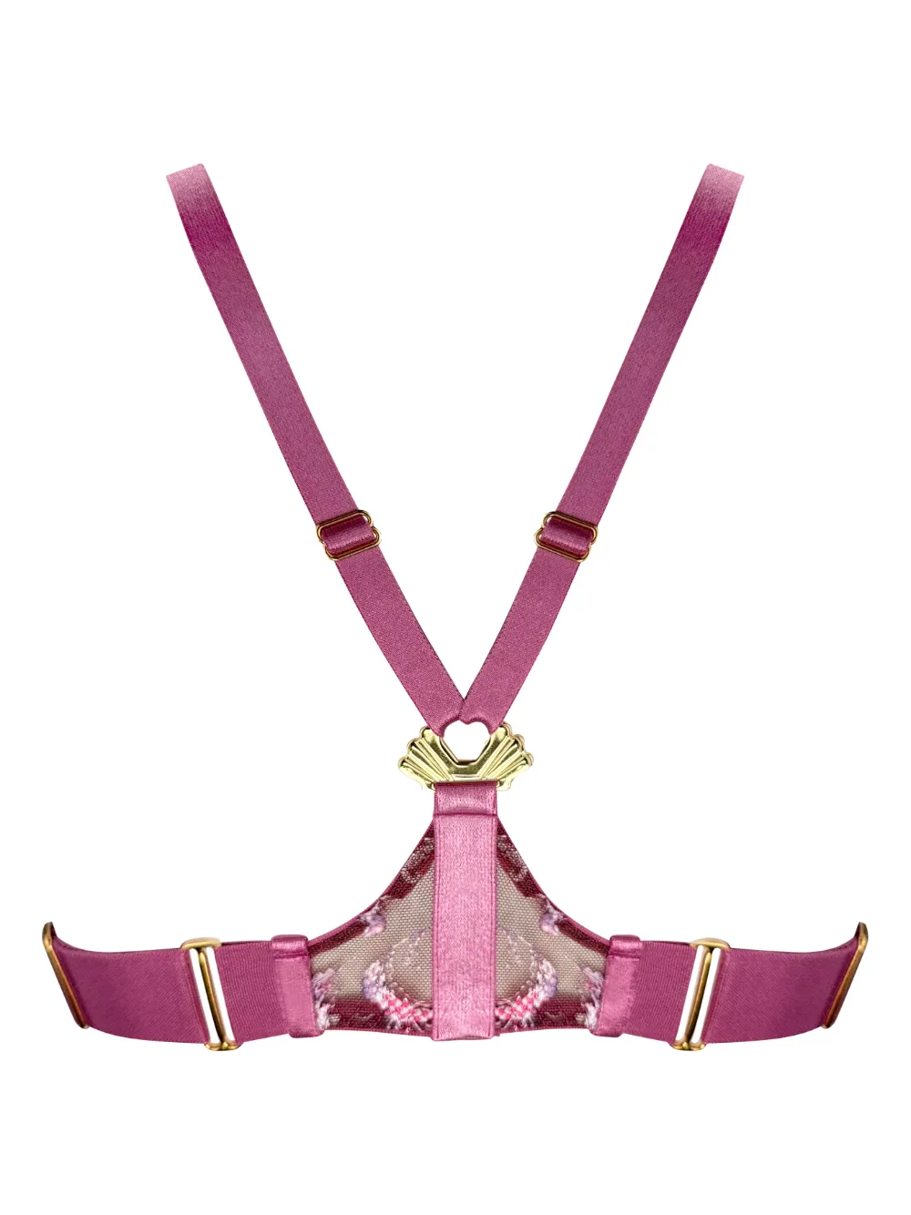 Bordelle Siren bh met bloemen Roze