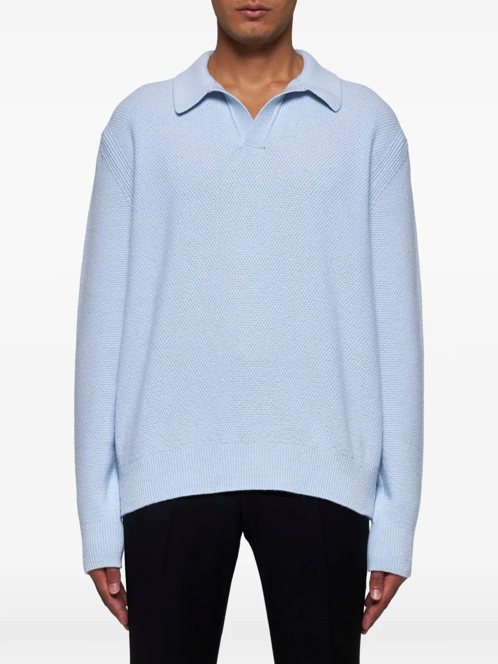 Zegna Kasjmier poloshirt Blauw