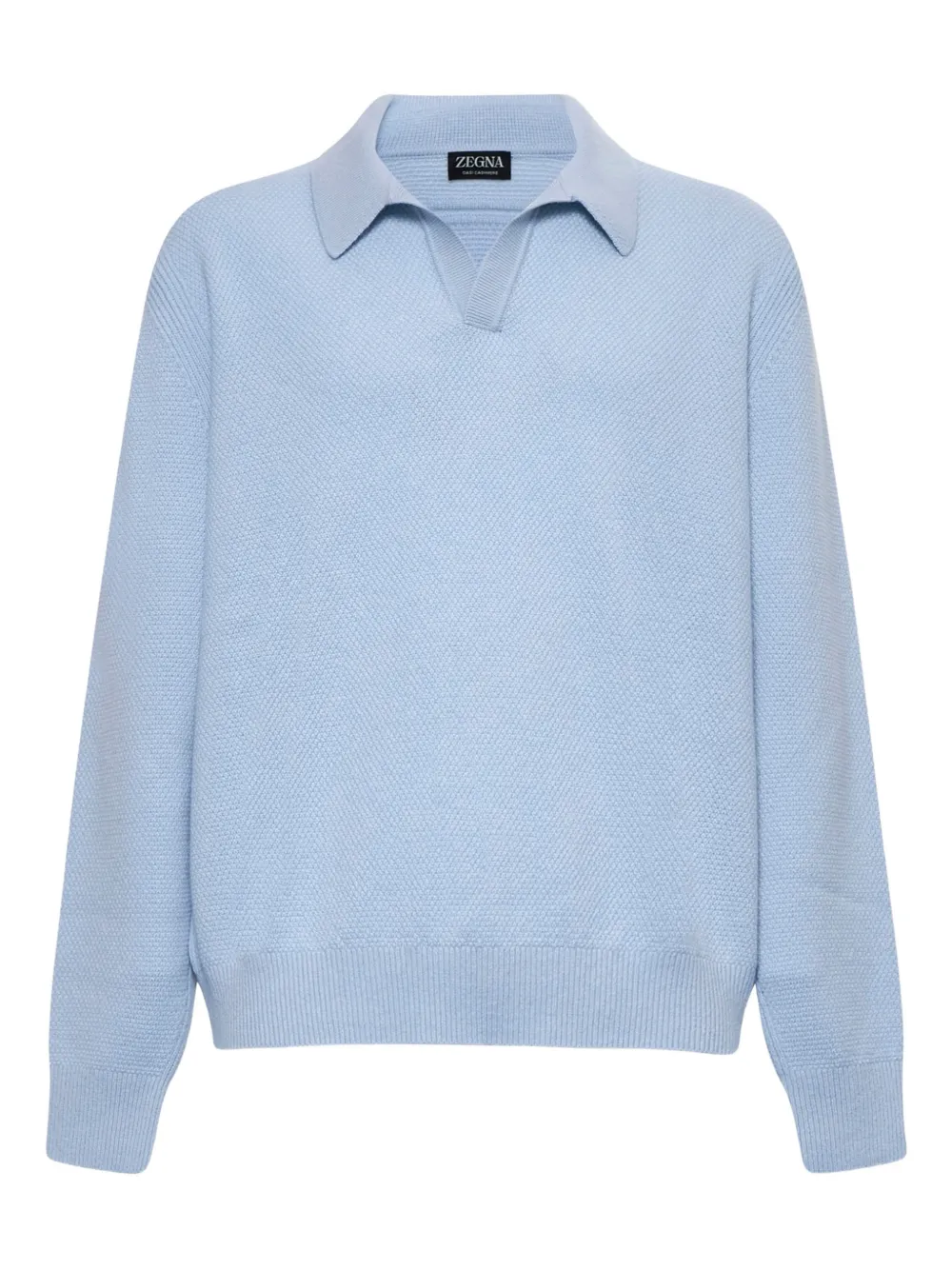 Zegna polo en cachemire | bleu | Image 1