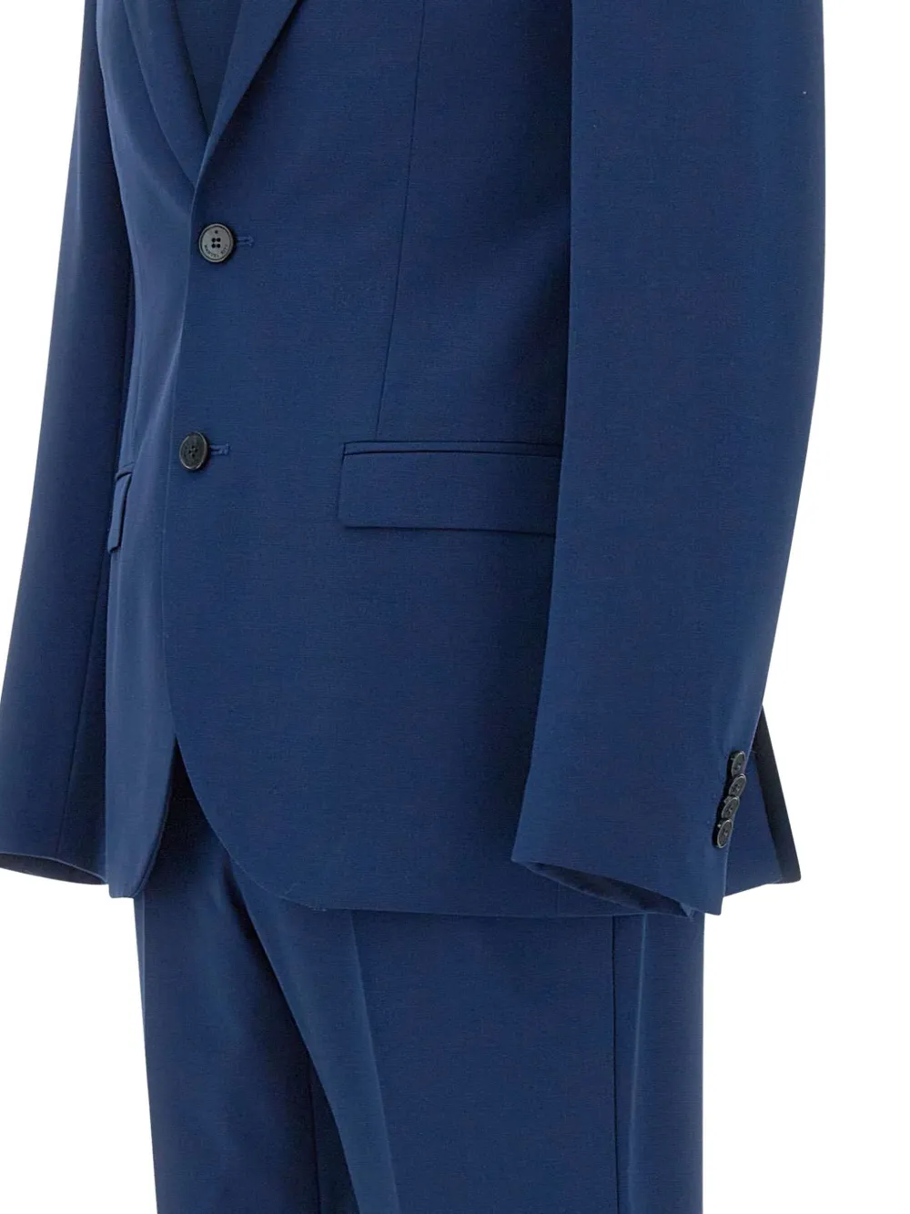 Manuel Ritz Single-breasted Suit In Blue