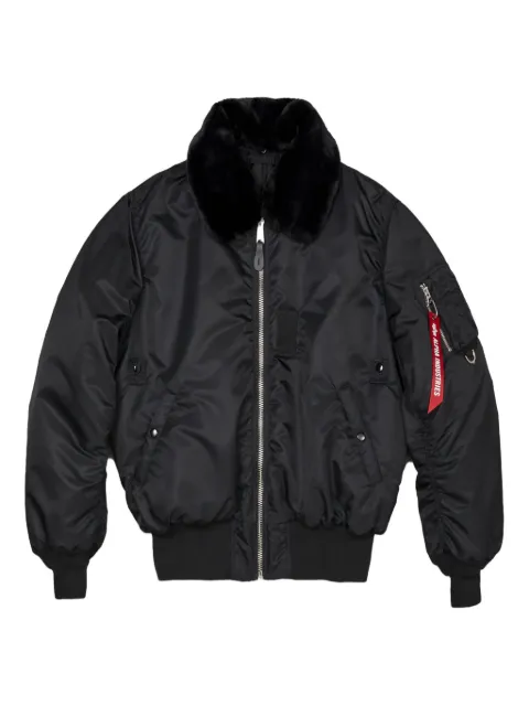 Mastermind World Alpha Industries fur-collar jacket
