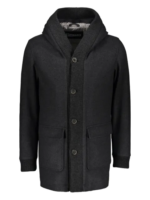 Herno hooded buttoned coat