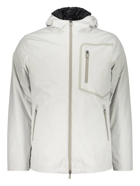 Herno removable-padding hooded jacket