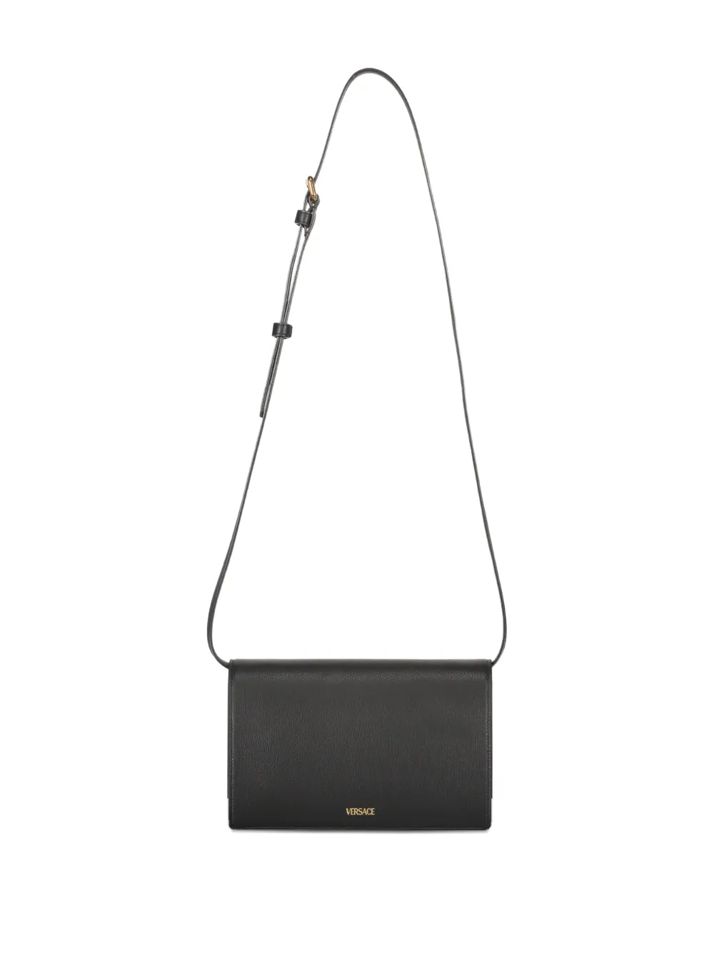 Versace logo leather mini bag Zwart