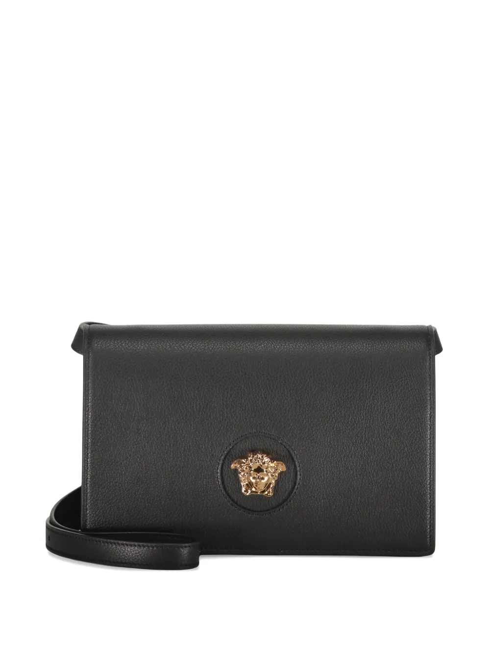 Versace logo leather mini bag Zwart