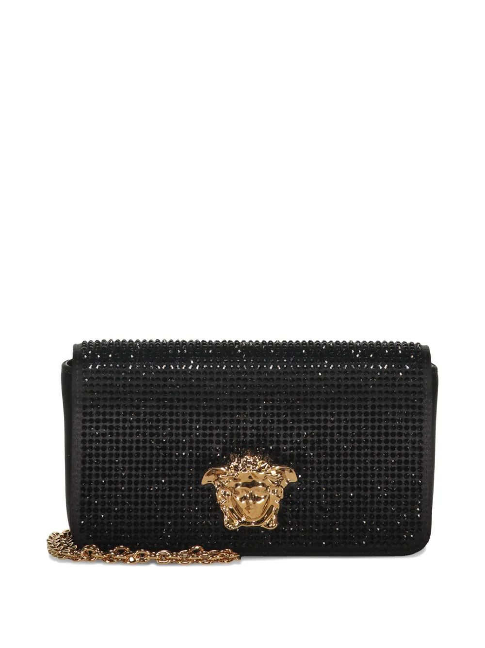 Versace embellished mini bag Zwart