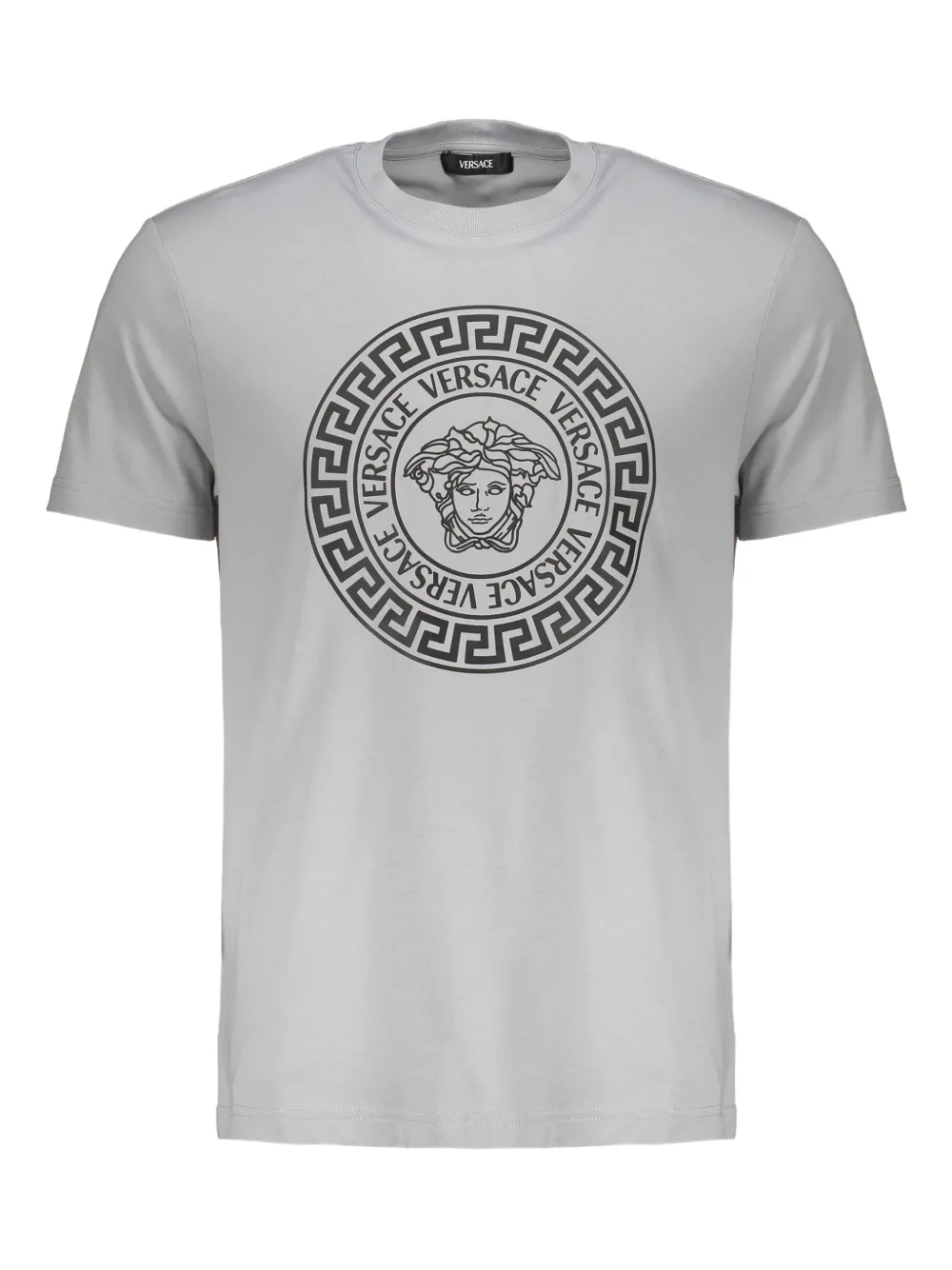 Versace logo-print crew-neck T-shirt - Grigio