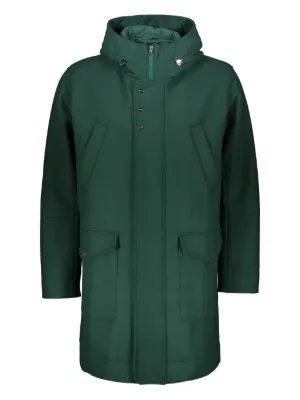 Herno ジップアップ フーデッドコート | ブルー | FARFETCH JP