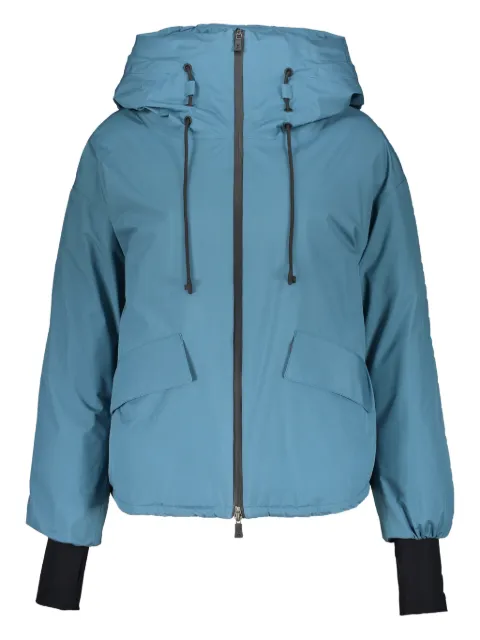 Herno zip-up hooded down jacket