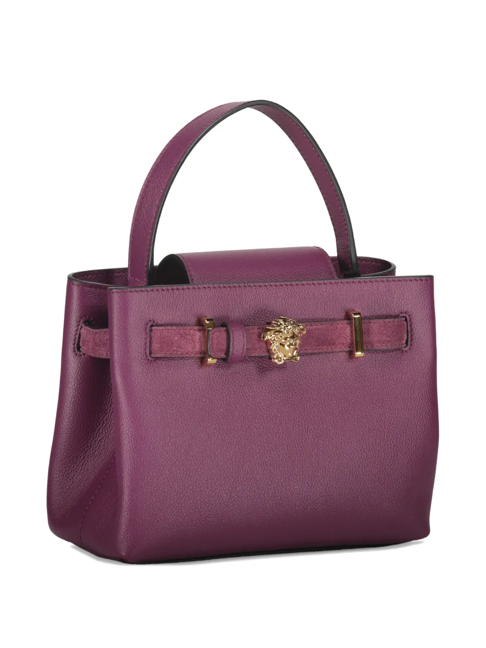 Versace Medusa Head-embellishment Tote Bag In Purple