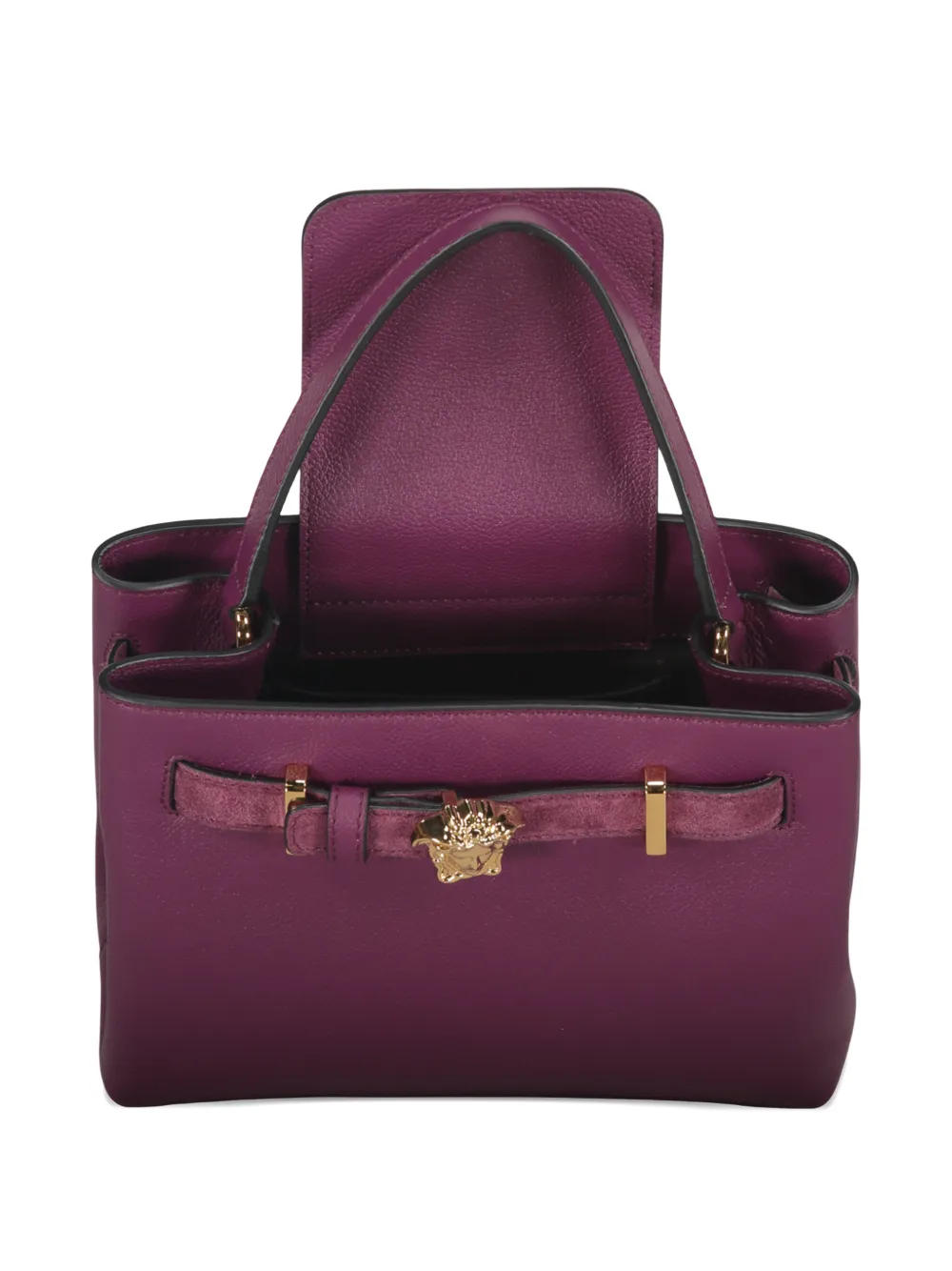 Versace Medusa Head-embellishment Tote Bag In Purple