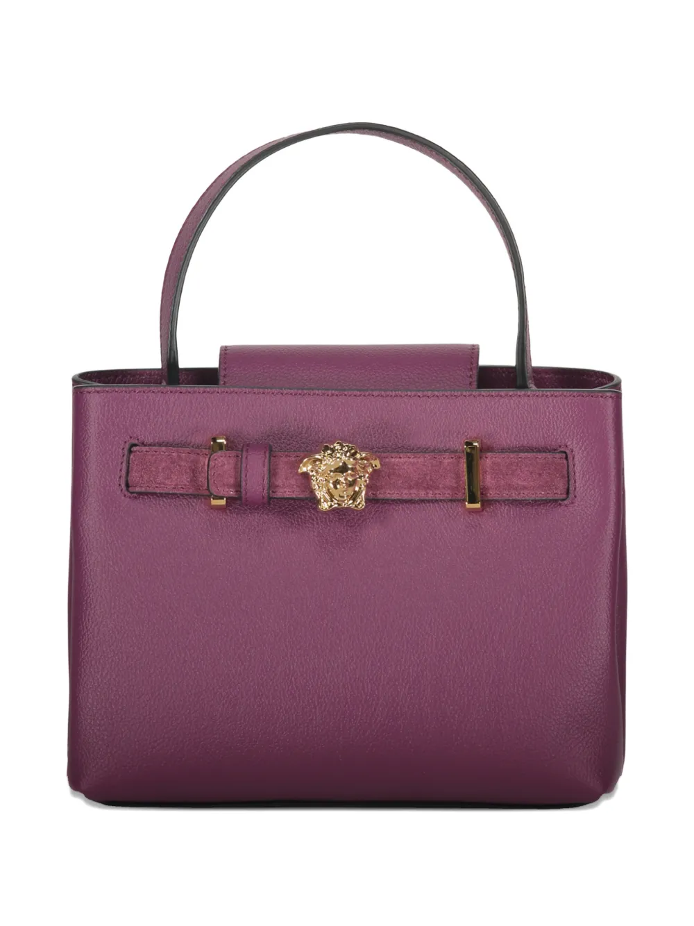Versace Medusa Head-embellishment Tote Bag In Purple