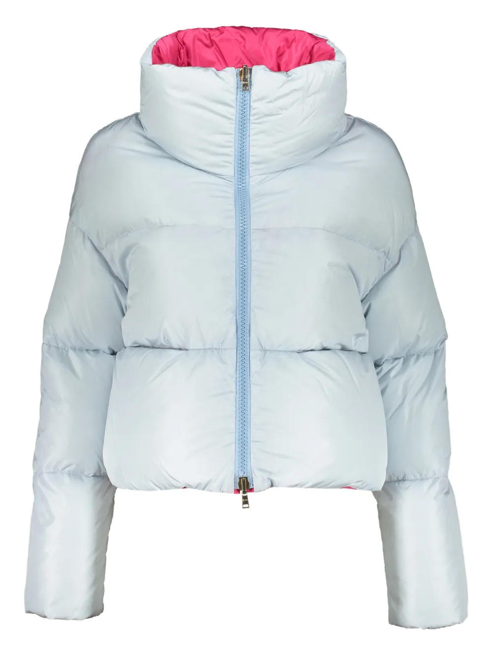 Herno High-neck Zip Jacket In Pink