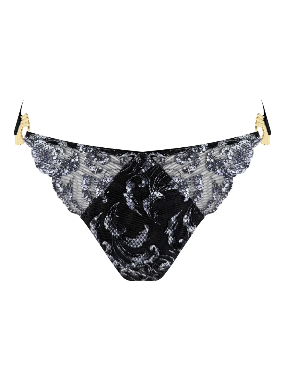 Bordelle Siren Open-back Brief In Black