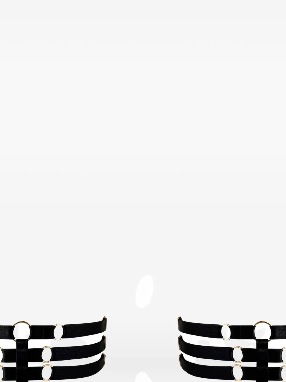 Bordelle Melusina Strap Garters (set Of Two) In Black