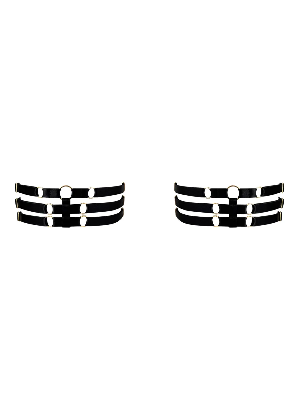 Bordelle Melusina strap garters (set of two) | Black | Image 1