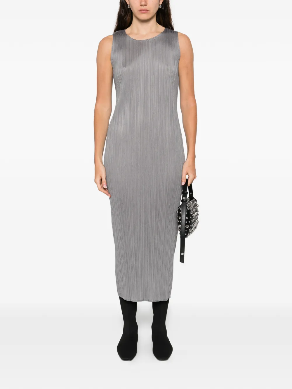 Pleats Please Issey Miyake pleated sleeveless maxi dress | Day Dresses | Image 2