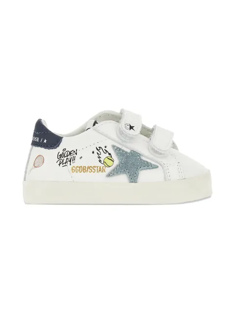 Golden Goose Kids touch-strap star sneakers