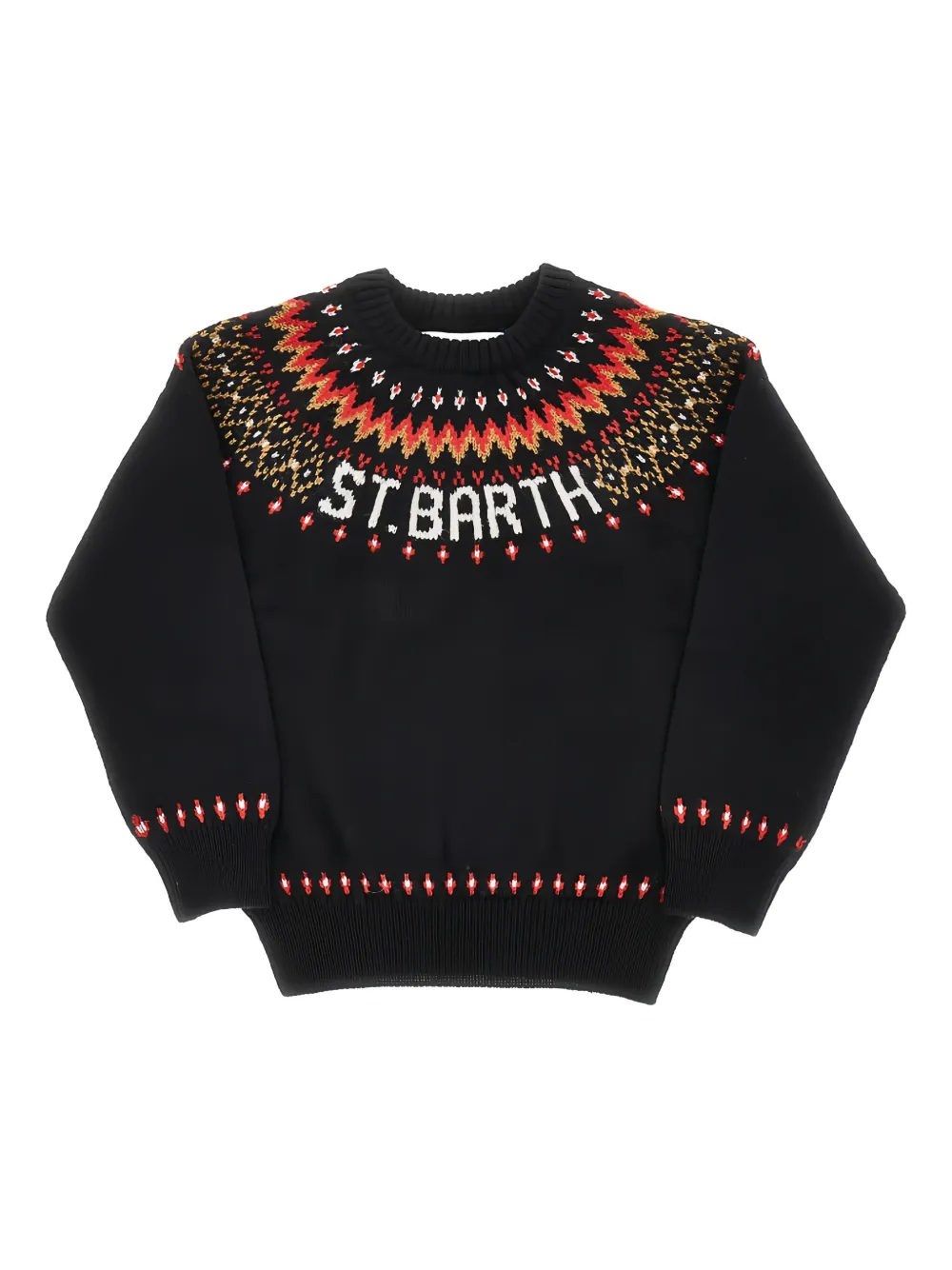 MC2 Saint Barth suéter de tejido fair isle K | negro | Image 1