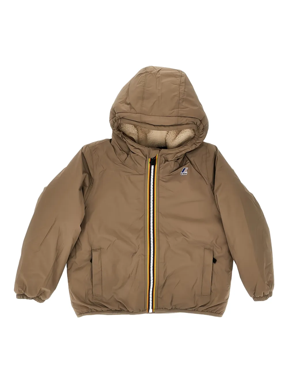 K-Way hooded zip-up jacket | Brown | Image 1
