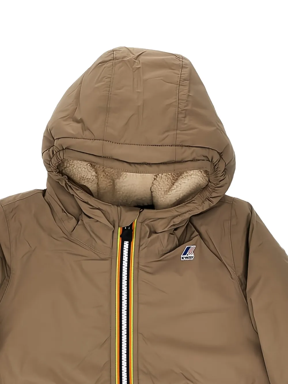 K-Way hooded zip-up jacket | Teen Padded Jackets | Image 2