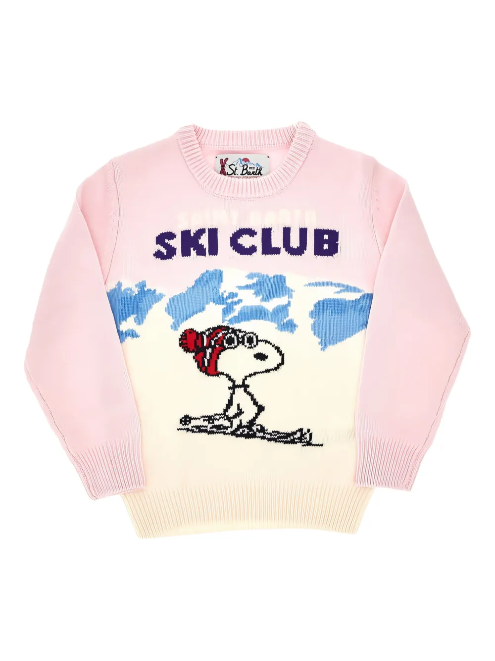 MC2 Saint Barth x Peanuts ski club jacquard sweater | Pink | Image 1