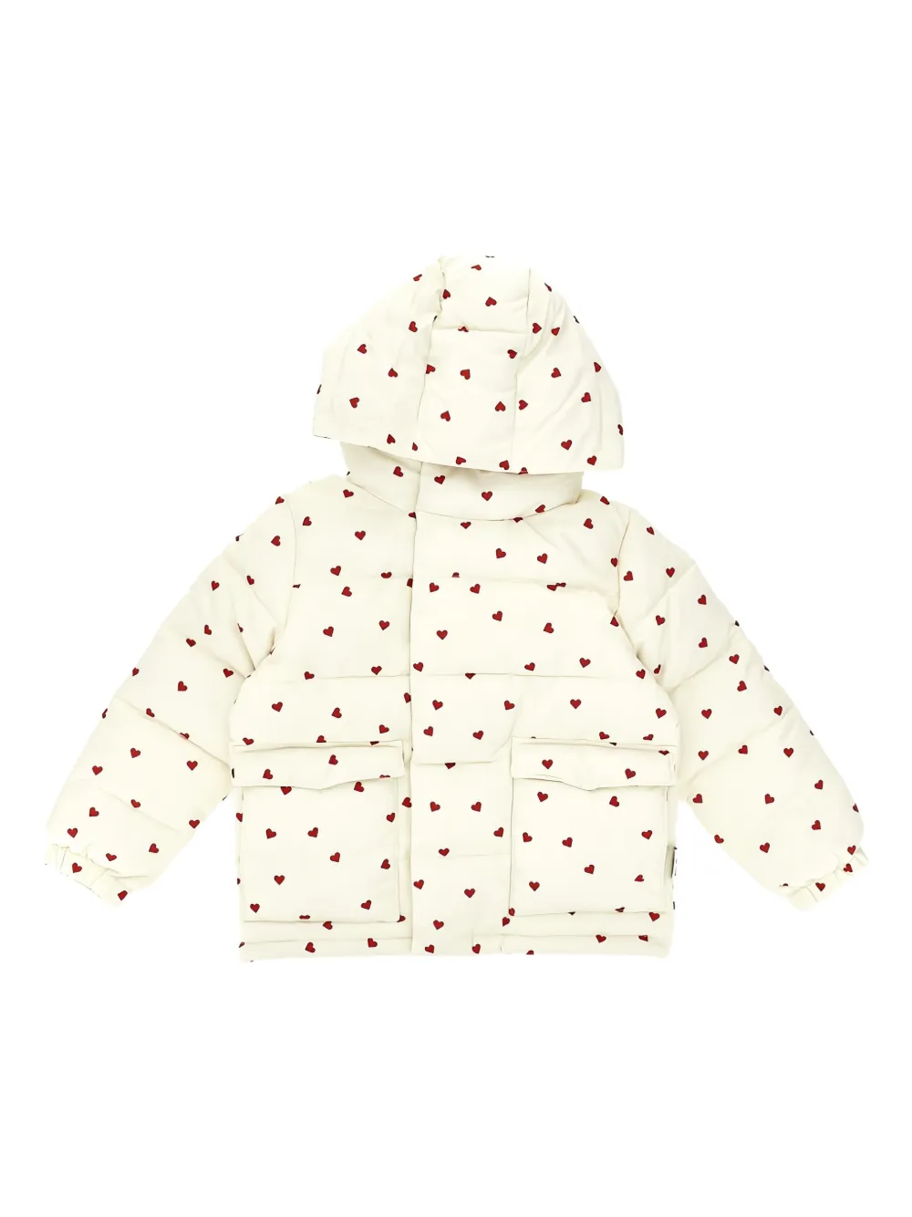 MC2 Saint Barth heart-print hooded jacket | Neutrals | Image 1