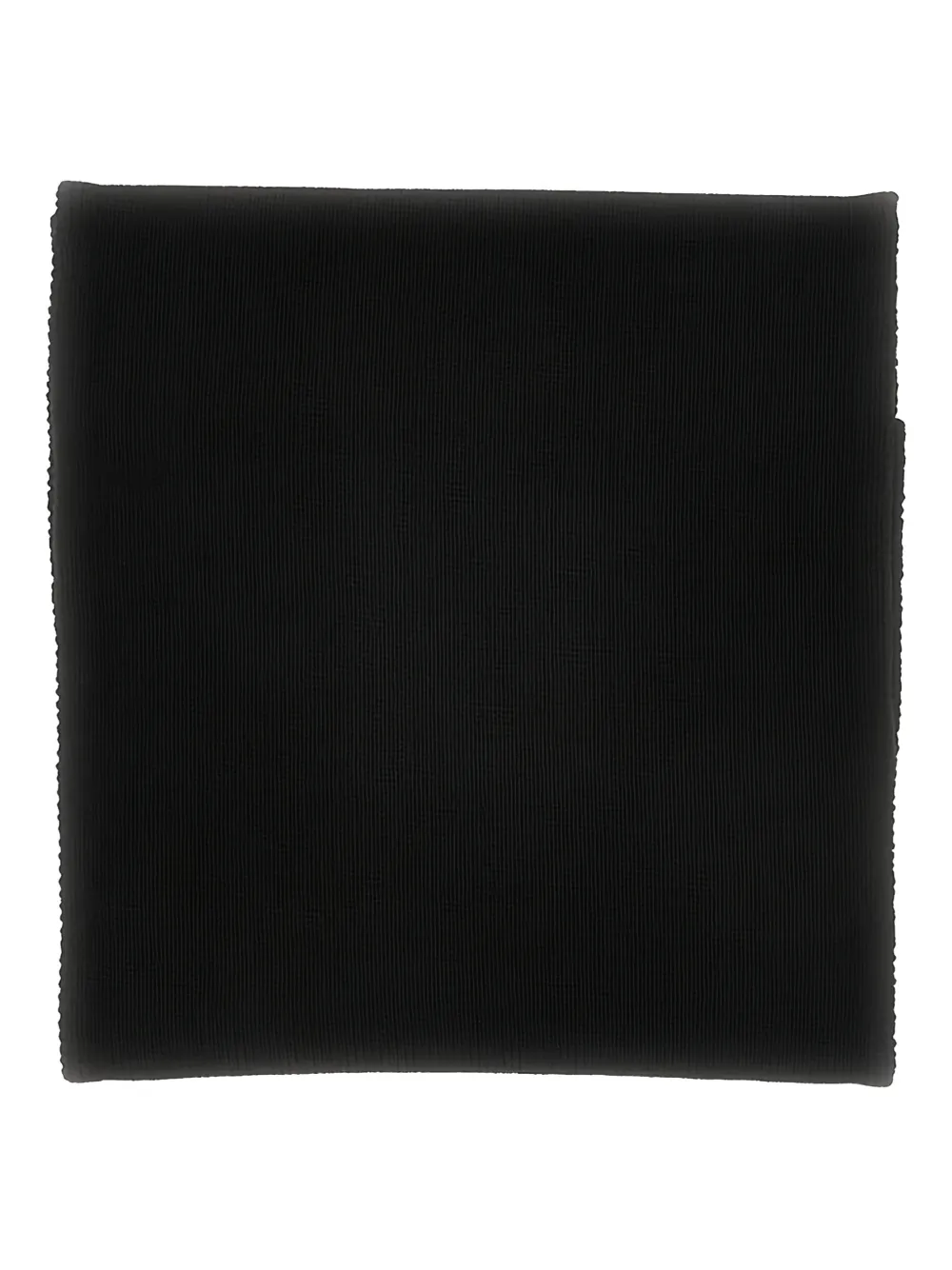 Emporio Armani Ea Signature Embroidery Scarf In Black