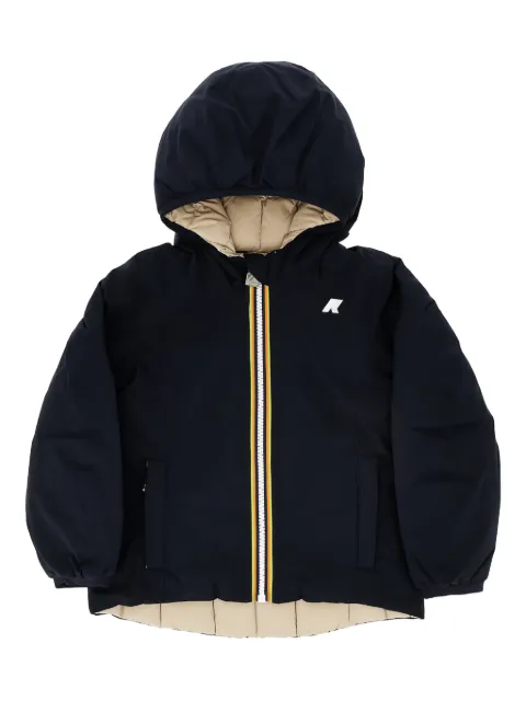 K-Way hooded reversible jacket