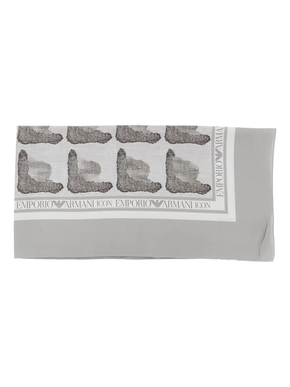 Emporio Armani Geometric-pattern Scarf In Multi