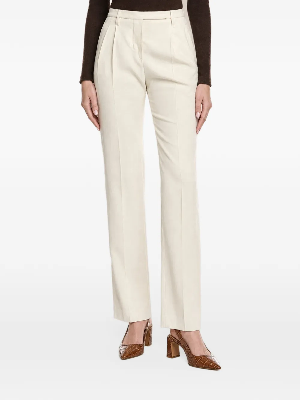 Brunello Cucinelli pleated tailored trousers Beige