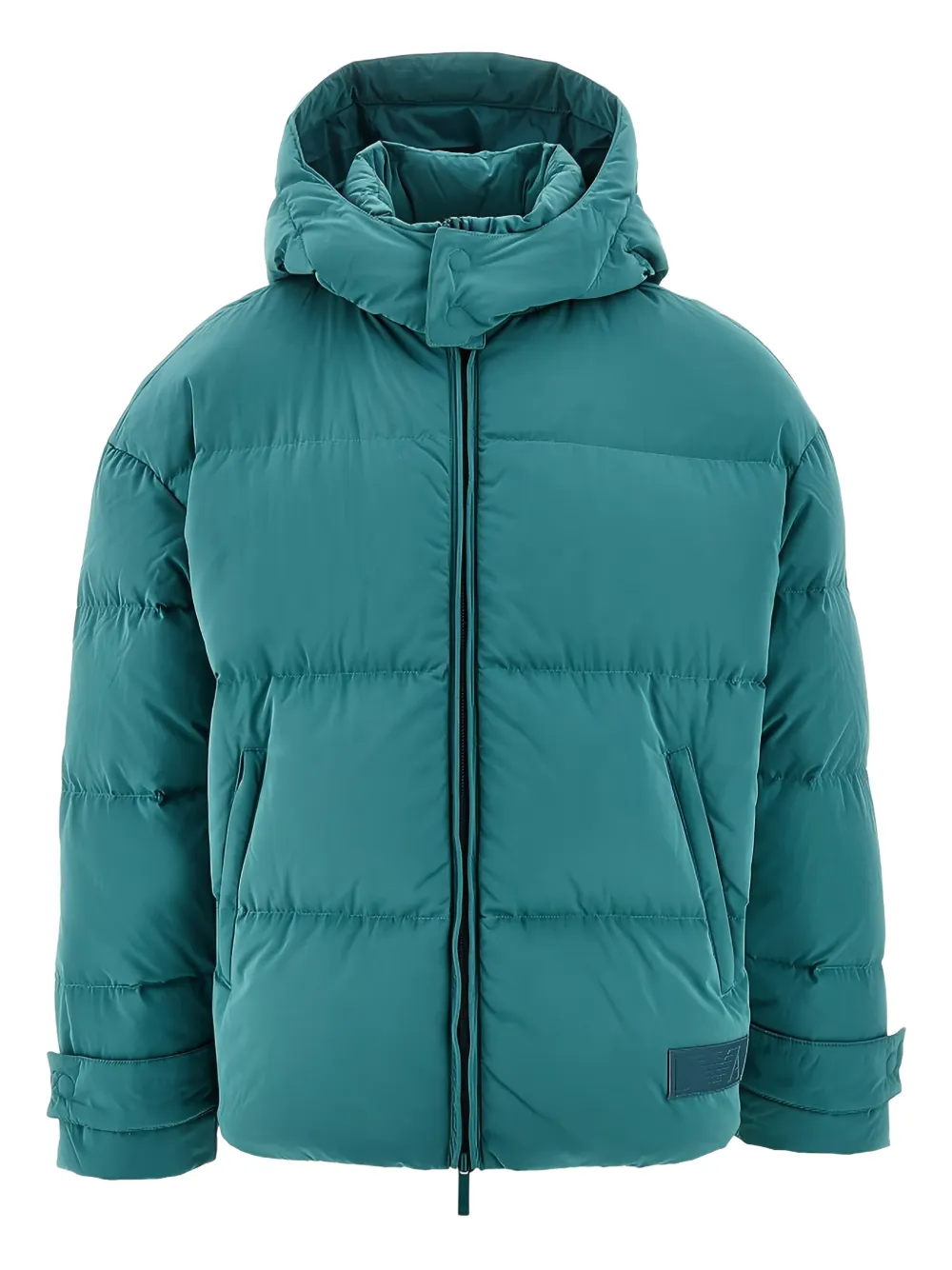 Emporio Armani hooded puffer jacket - Blu