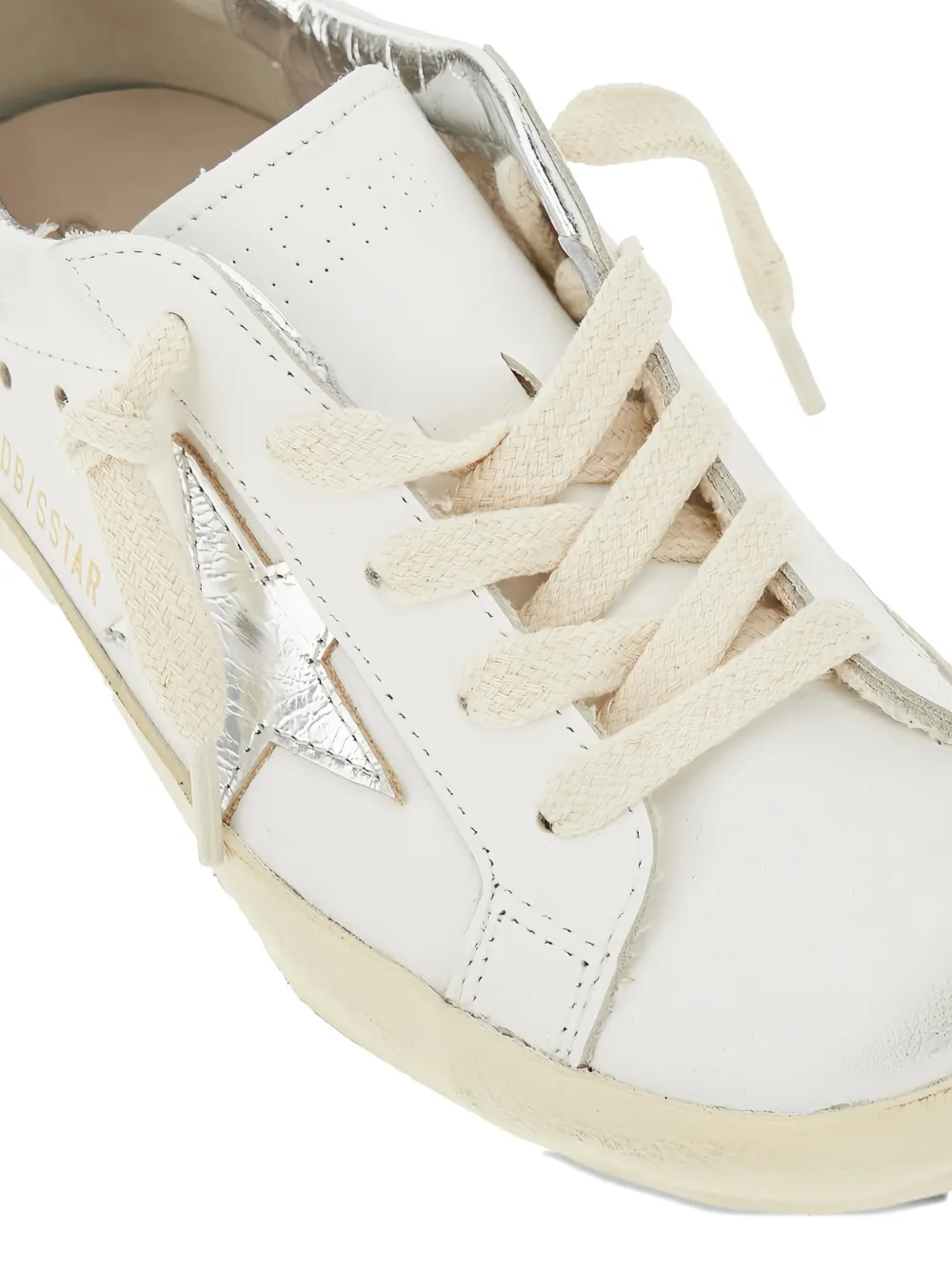 Golden Goose Kids star appliqué sneakers Wit