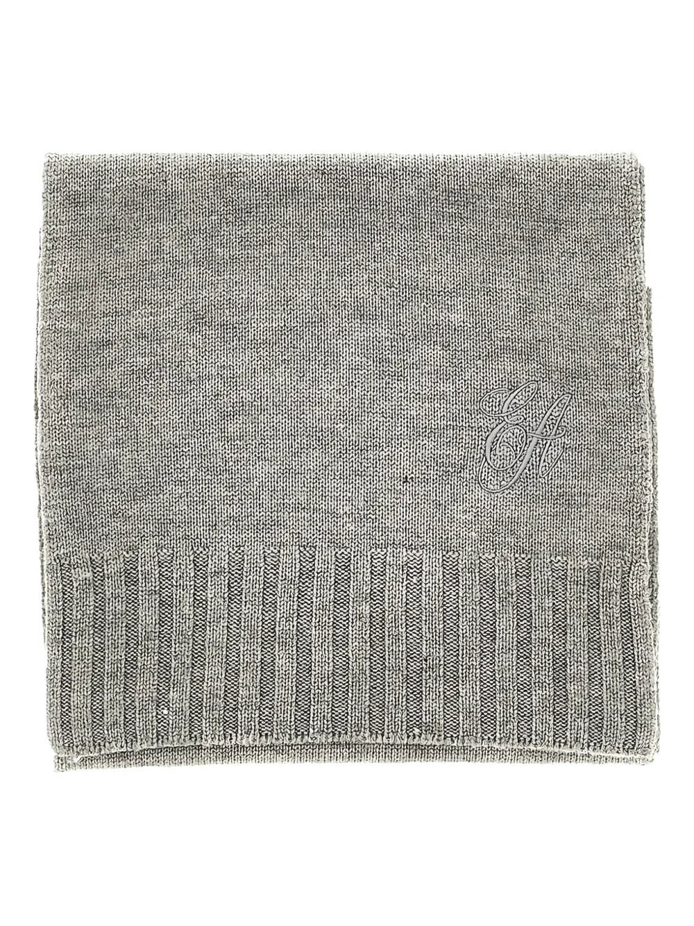 Emporio Armani ribbed scarf - Grau