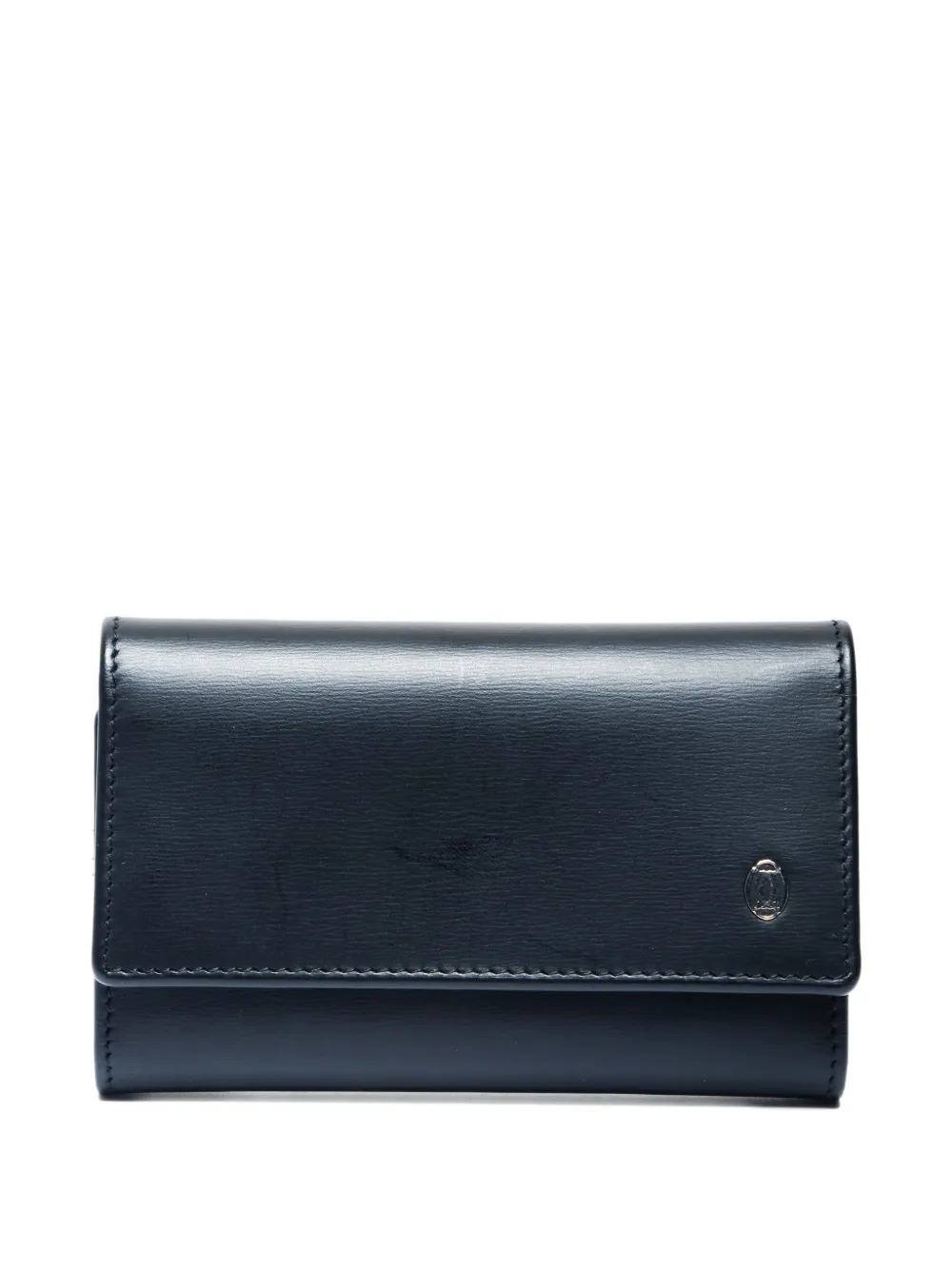 Cartier 2000-2015 logo-plaque key holder - ブラック