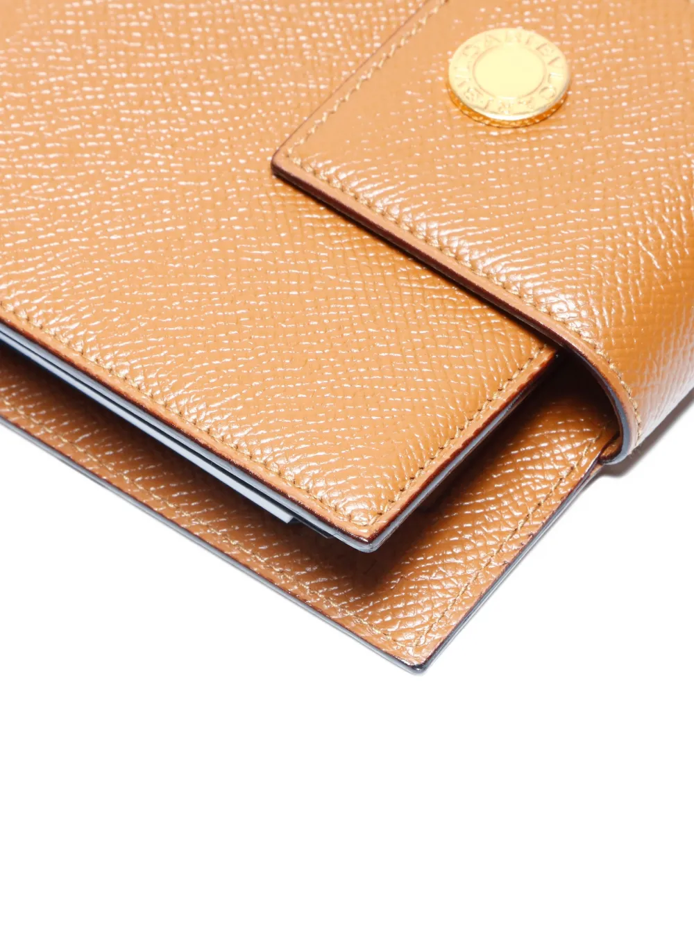 Pre-owned Bvlgari 2006 Leather Book Holder In Brown