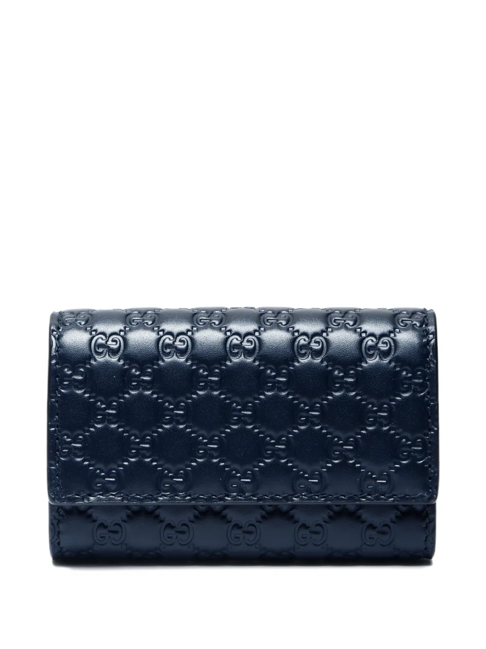 Gucci Pre-Owned 2020-2025 Micro GG Shima key holder | Blue | Image 1