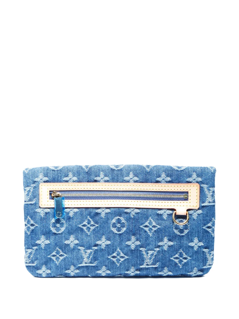 LOUIS VUITTON Pre-owned 2006 Monogram Denim Clutch In Blue
