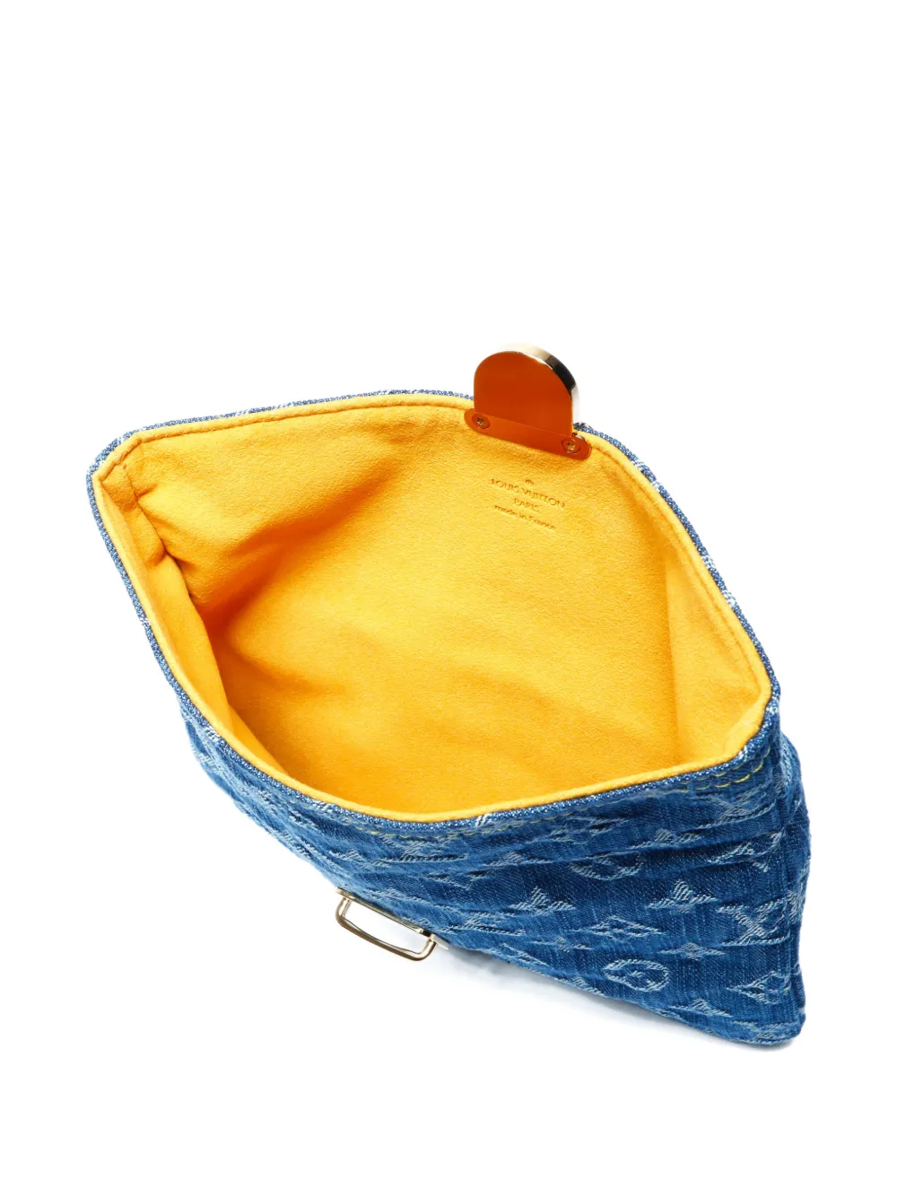 LOUIS VUITTON Pre-owned 2006 Monogram Denim Clutch In Blue
