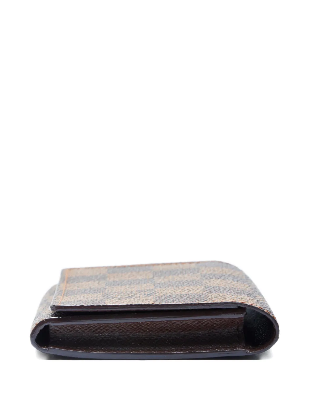 Pre-owned Louis Vuitton 2010 Damier Ebène Canvas Cardholder In Brown