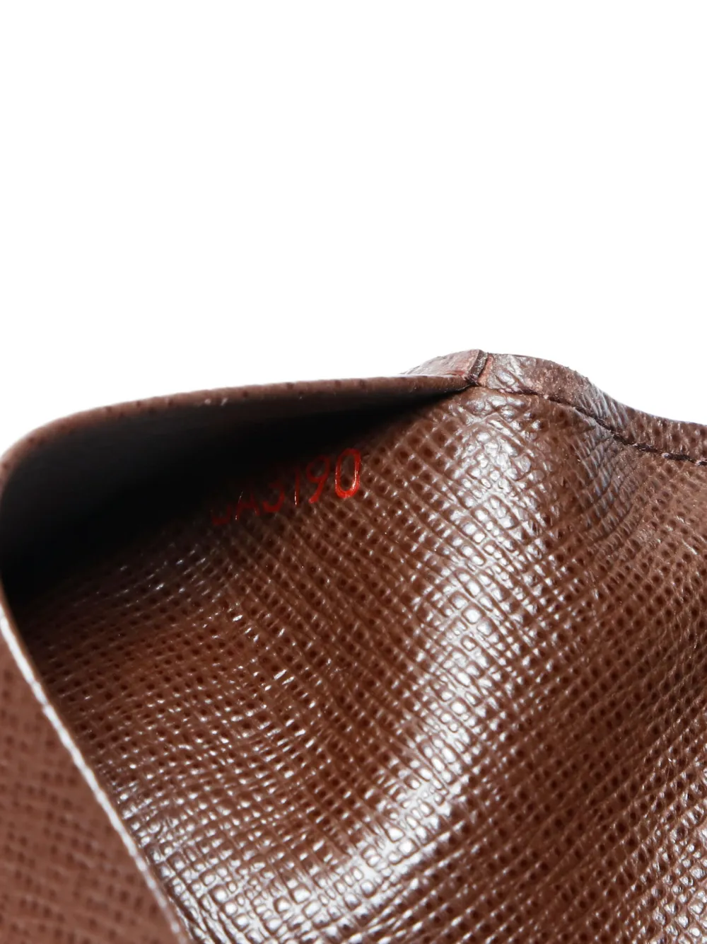 Pre-owned Louis Vuitton 2010 Damier Ebène Canvas Cardholder In Brown