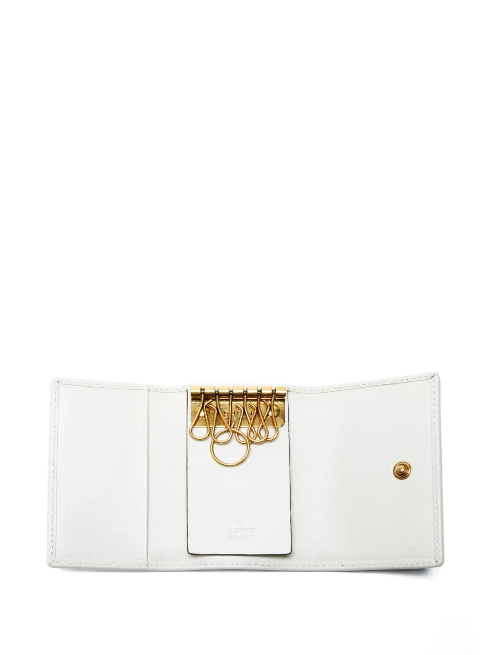 Gucci Pre-Owned 2020-2025 バンブーキーホルダー | ホワイト
