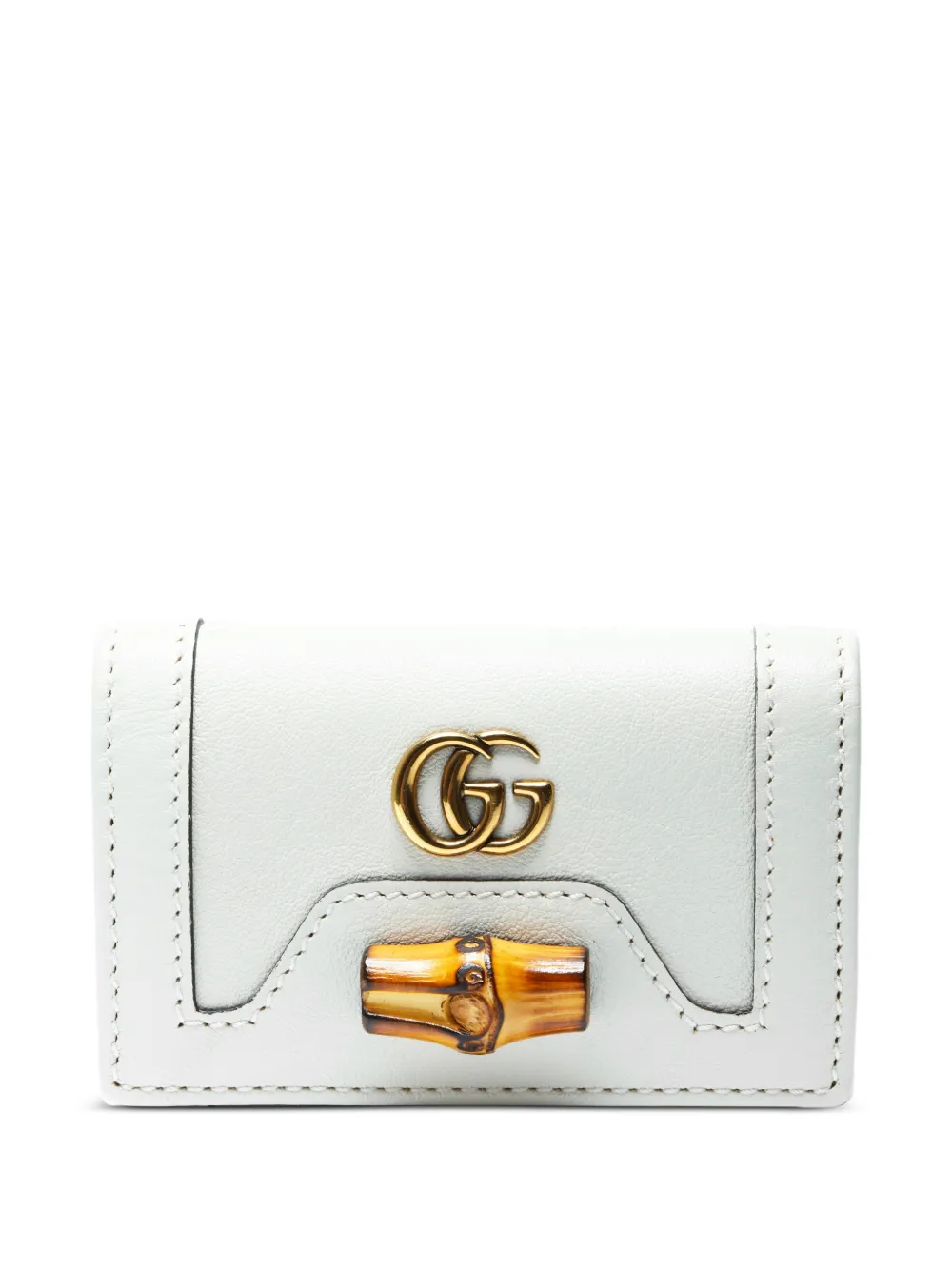 Gucci Pre-Owned  2020-2025 bamboo logo keyholder | White | Image 1