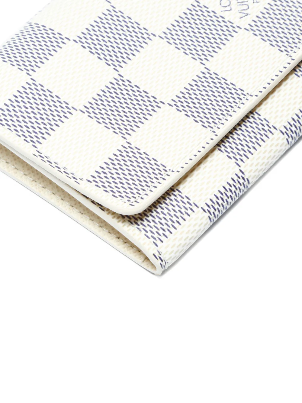 LOUIS VUITTON Pre-owned 2007 Damier Azur Canvas Wallet In White