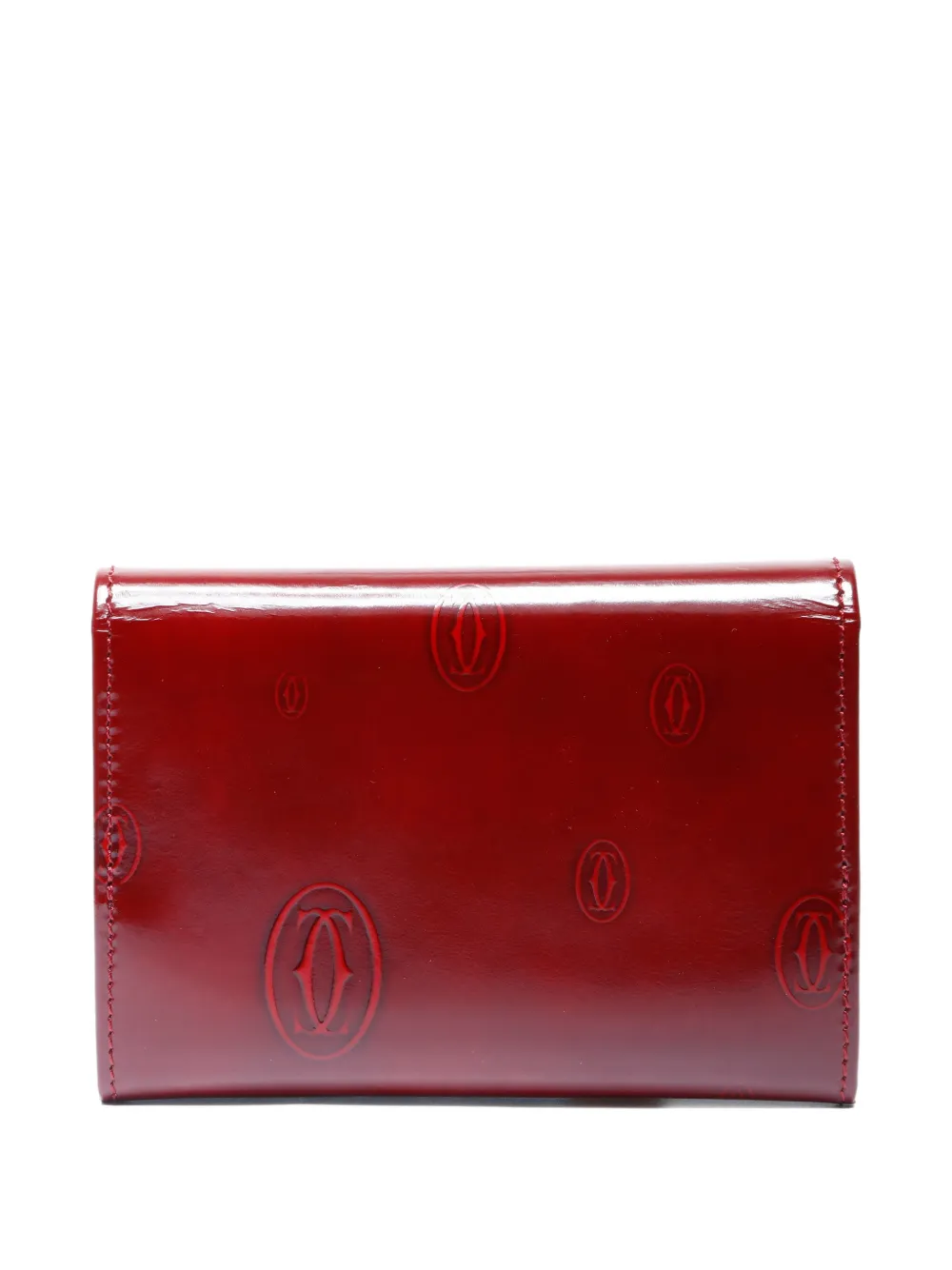 Pre-owned Cartier 2000s Happy Birthday Card Holder In Red