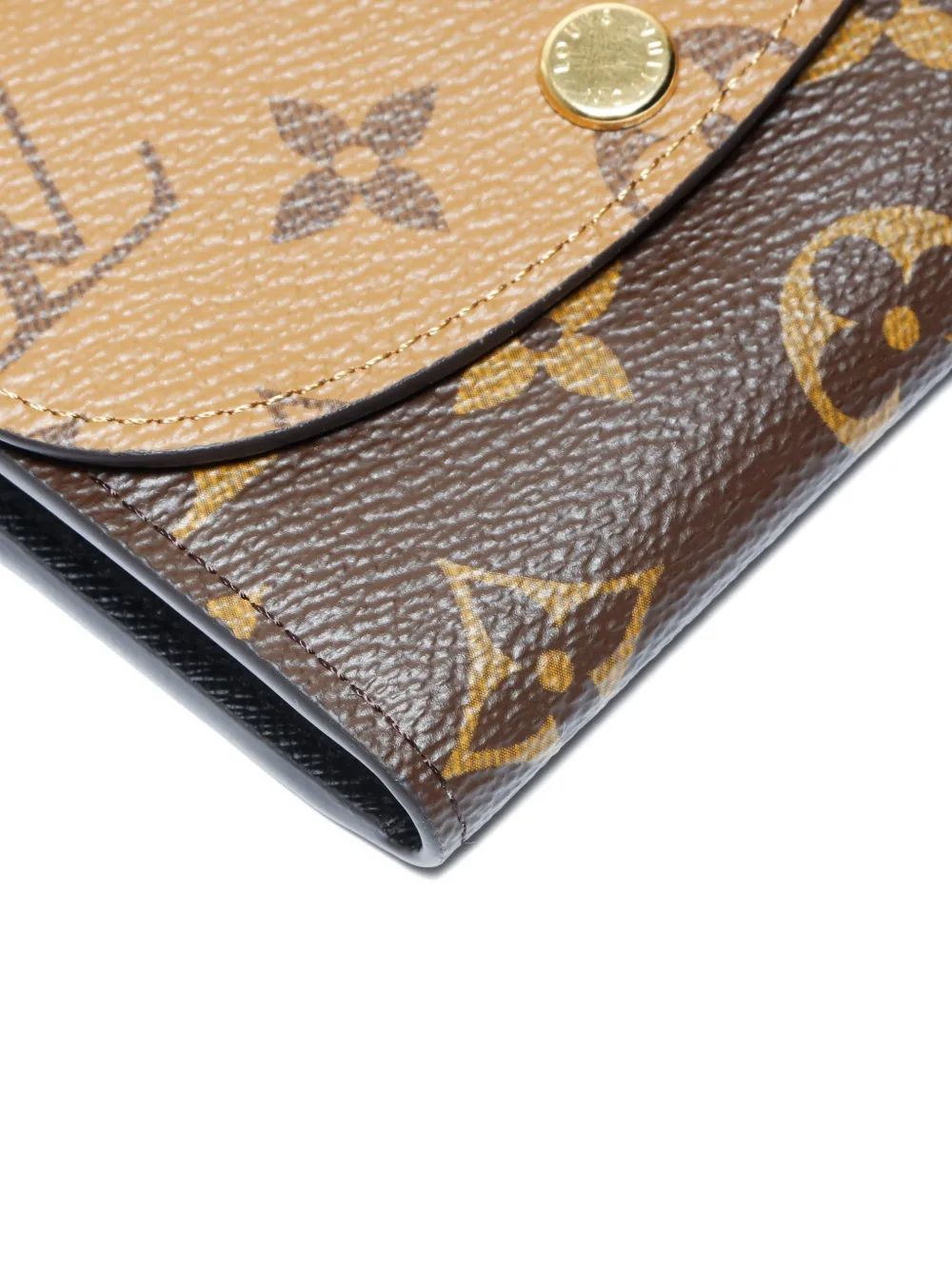 Pre-owned Louis Vuitton 2021-2025 Rosalie Monogram Wallet In Brown