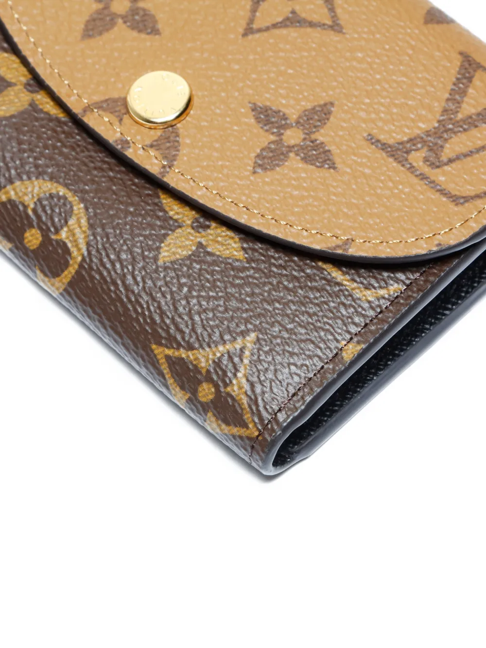 Pre-owned Louis Vuitton 2021-2025 Rosalie Monogram Wallet In Brown